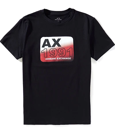 Armani Exchange 1991 Badge Chest Logo Short Sleeve T-Shirt