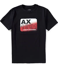 Armani Exchange 1991 Badge Chest Logo Short Sleeve T-Shirt