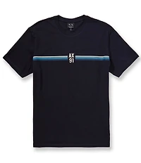 Armani Exchange 91 AX Chest Stripe Short Sleeve T-Shirt