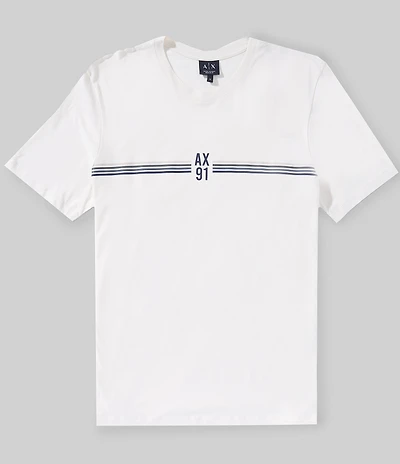 Armani Exchange 91 AX Chest Stripe Short Sleeve T-Shirt