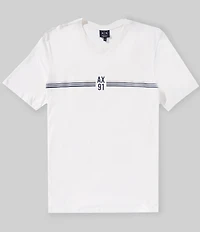 Armani Exchange 91 AX Chest Stripe Short Sleeve T-Shirt