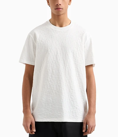 Armani Exchange Allover Jacquard Logo Short Sleeve T-Shirt