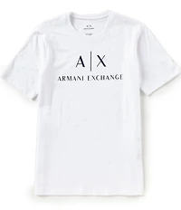 Armani Exchange Slim Fit AX Signature Logo Crew Neck Short Sleeve T-Shirt