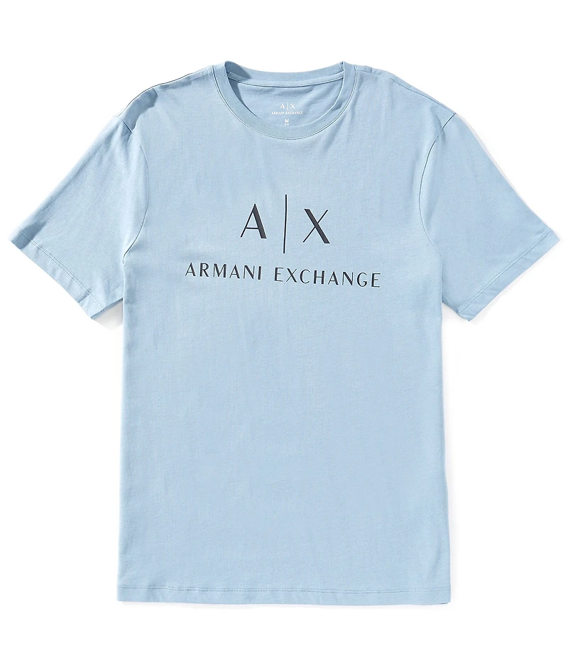 Armani Exchange Slim Fit AX Signature Logo Crew Neck Short Sleeve T-Shirt