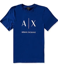 Armani Exchange Slim Fit AX Signature Logo Crew Neck Short Sleeve T-Shirt