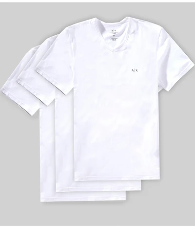 Armani Exchange AX Logo Crew Neck Undershirts 3-Pack