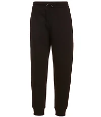 Armani Exchange Black and Gold Logo Jogger Pants