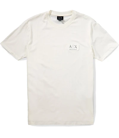 Armani Exchange Black and Gold Small AX Logo Short Sleeve T-Shirt