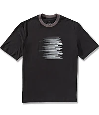 Armani Exchange Blurred Lines Graphic Short Sleeve T-Shirt