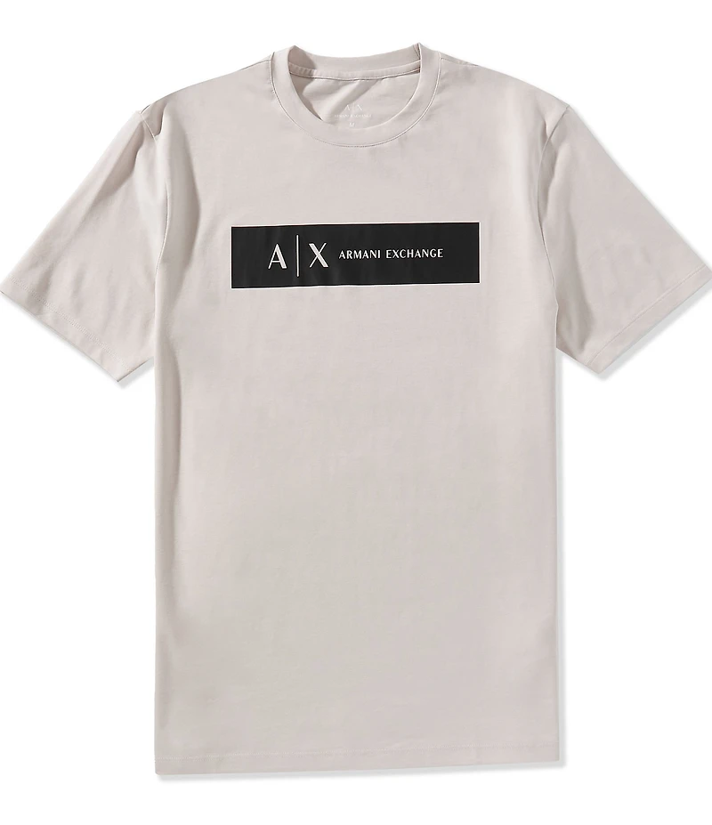 Armani Exchange Center Chest Banner Short Sleeve T-Shirt