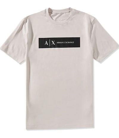Armani Exchange Center Chest Banner Short Sleeve T-Shirt