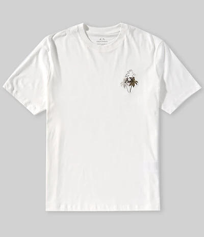 Armani Exchange Chest Palm Logo Short Sleeve T-Shirt