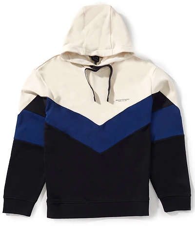 Armani Exchange Chevron Color Block Hoodie