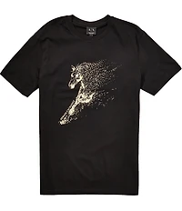 Armani Exchange Chinese New Year Mercerized Graphic Short Sleeve T-Shirt