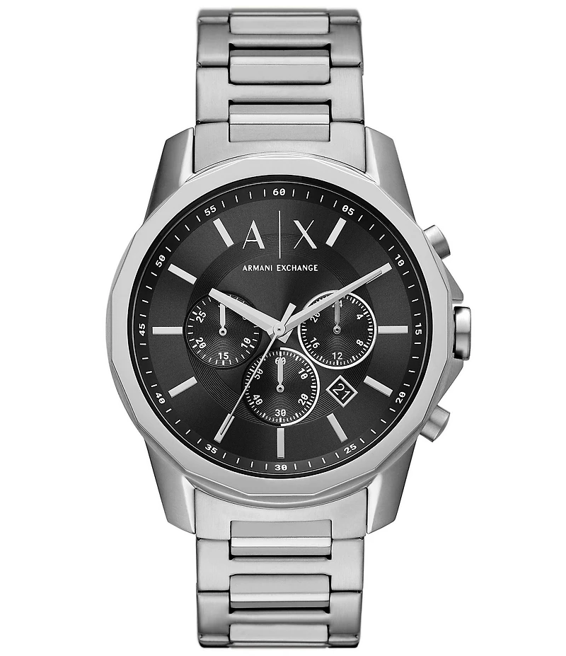 Armani Exchange Men's Chronograph Stainless Steel Bracelet Watch
