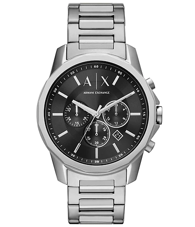 Armani Exchange Men's Chronograph Stainless Steel Bracelet Watch