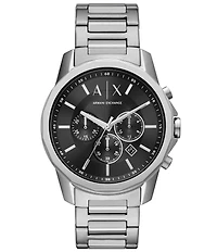 Armani Exchange Men's Chronograph Stainless Steel Bracelet Watch