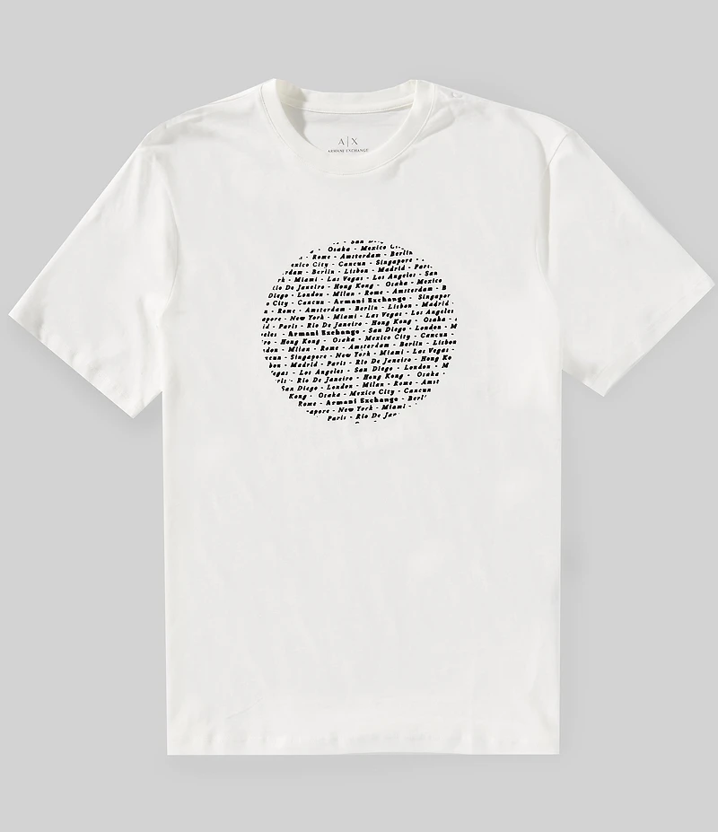 Armani Exchange Circle Graphic Short Sleeve T-Shirt