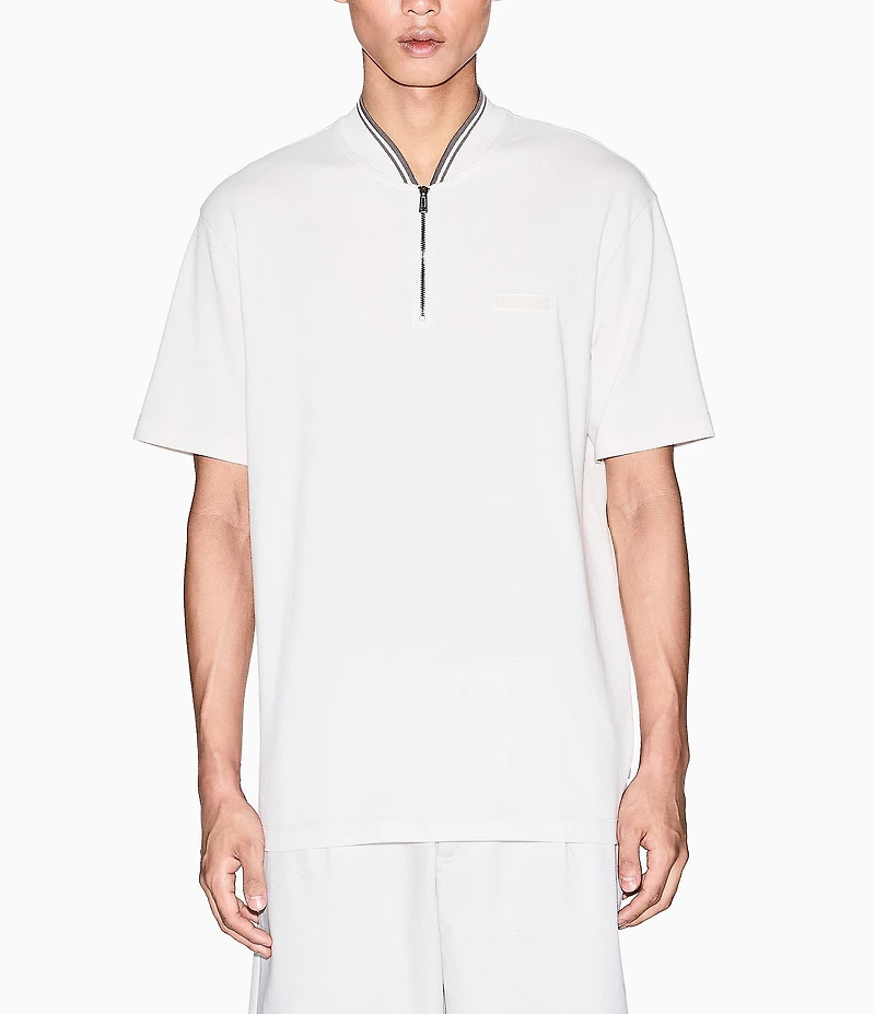 Armani Exchange Contrast Trim Short Sleeve Polo Shirt