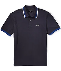 Armani Exchange Contrasting Collar Short Sleeve Polo Shirt