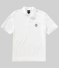 Armani Exchange Diamond Chest Logo Short Sleeve Polo Shirt