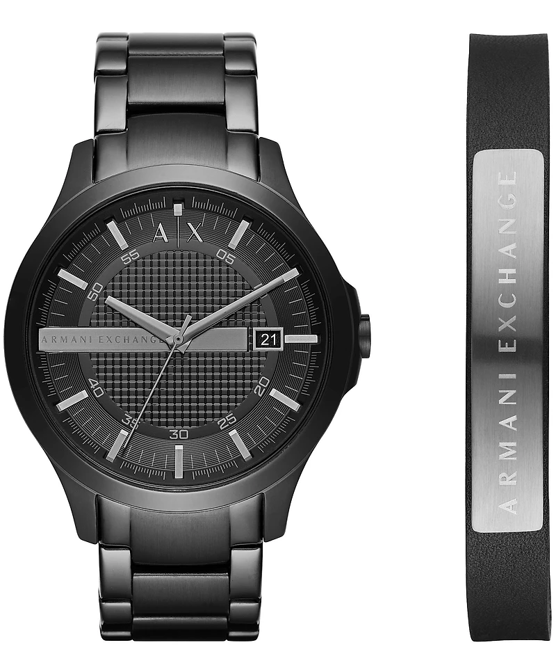 Armani Exchange Dress Watch Bracelet Gift Set