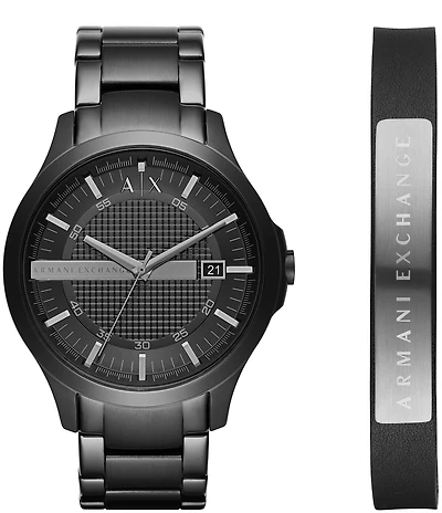 Armani Exchange Dress Watch Bracelet Gift Set