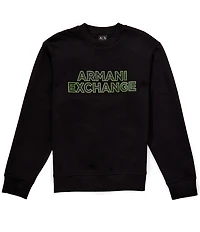 Armani Exchange Elevated Logo Crewneck Pullover
