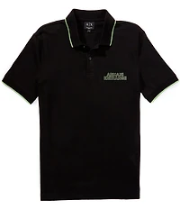 Armani Exchange Elevated Logo Short Sleeve Polo Shirt