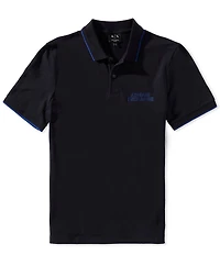 Armani Exchange Elevated Logo Short Sleeve Polo Shirt