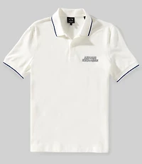 Armani Exchange Elevated Logo Short Sleeve Polo Shirt