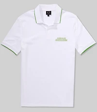 Armani Exchange Elevated Logo Short Sleeve Polo Shirt