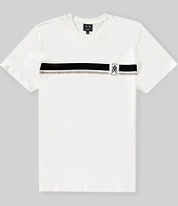 Armani Exchange Flocked Chest Stripe Short Sleeve T-Shirt