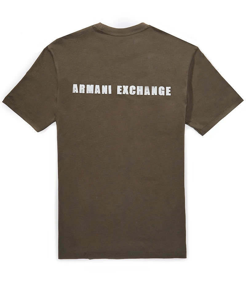 Armani Exchange Front and Back Logo Short Sleeve T-Shirt