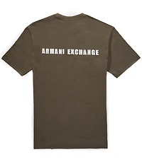 Armani Exchange Front and Back Logo Short Sleeve T-Shirt