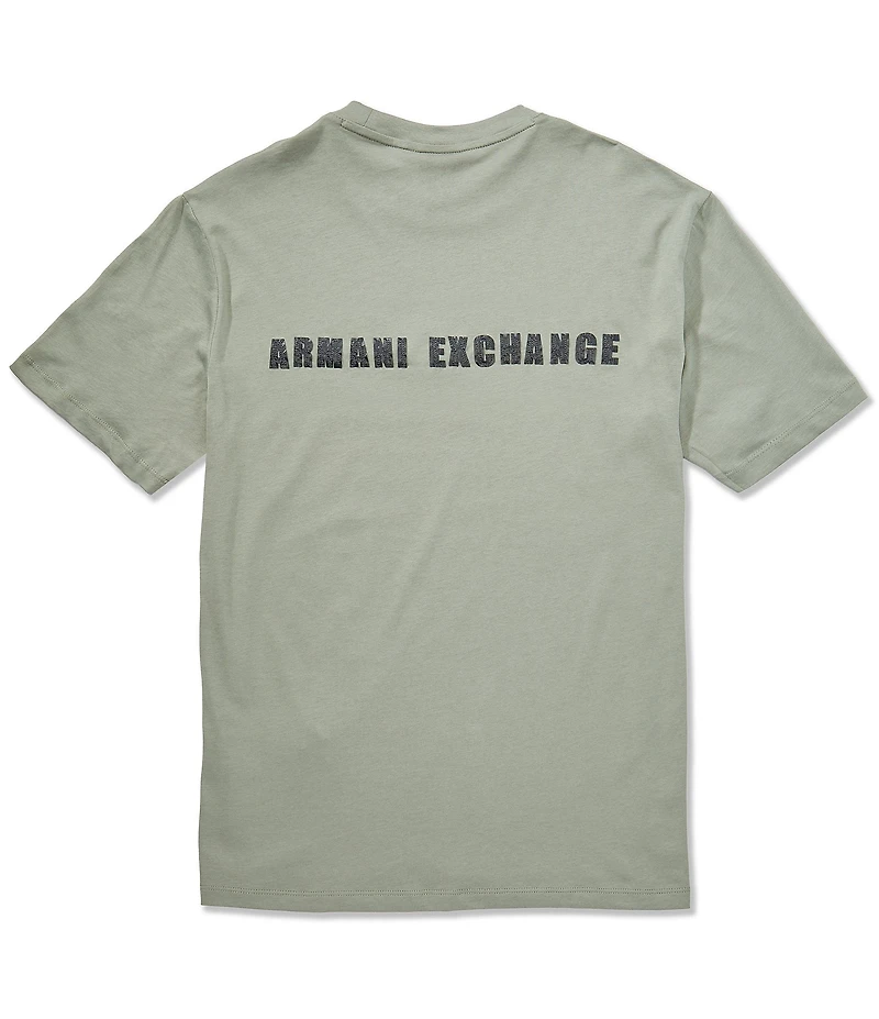 Armani Exchange Front and Back Logo Short Sleeve T-Shirt