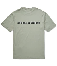 Armani Exchange Front and Back Logo Short Sleeve T-Shirt