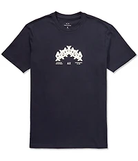 Armani Exchange Heavy Jersey Multi Logo Short Sleeve T-Shirt