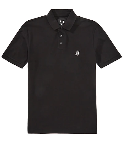 Armani Exchange Icon Chest Logo Short Sleeve Polo Shirt