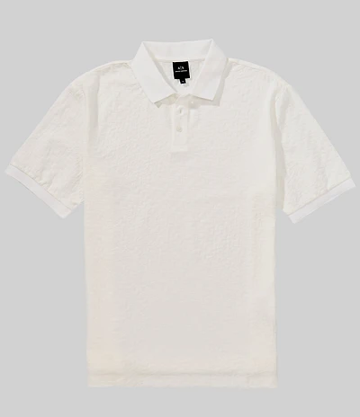 Armani Exchange Jacq Allover Logo Polo Shirt
