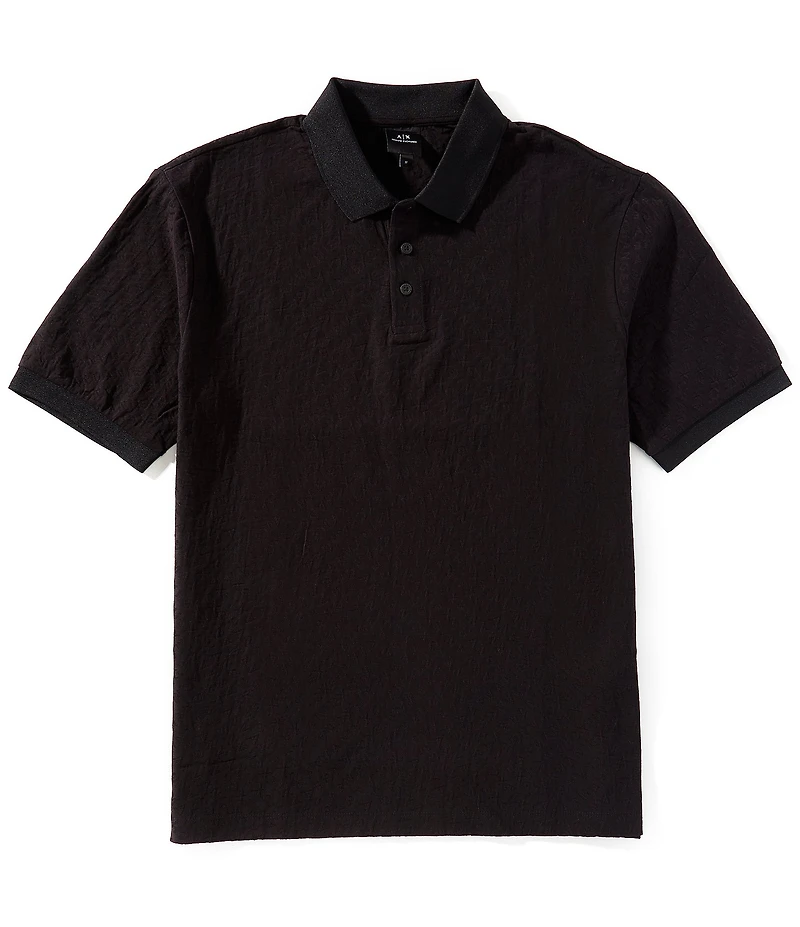 Armani Exchange Jacq Allover Logo Polo Shirt