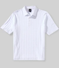 Armani Exchange Jacquard Allover AX Print Short Sleeve Polo Shirt