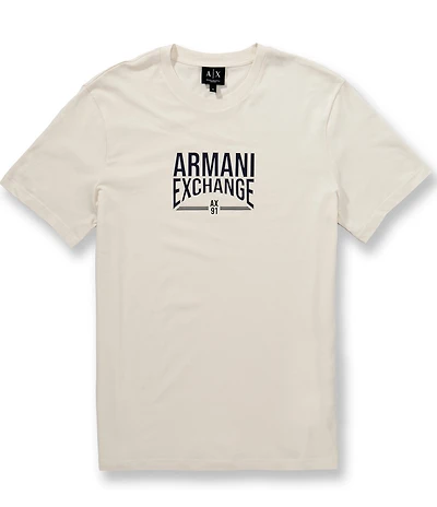 Armani Exchange Jersey Wording Short Sleeve T-Shirt