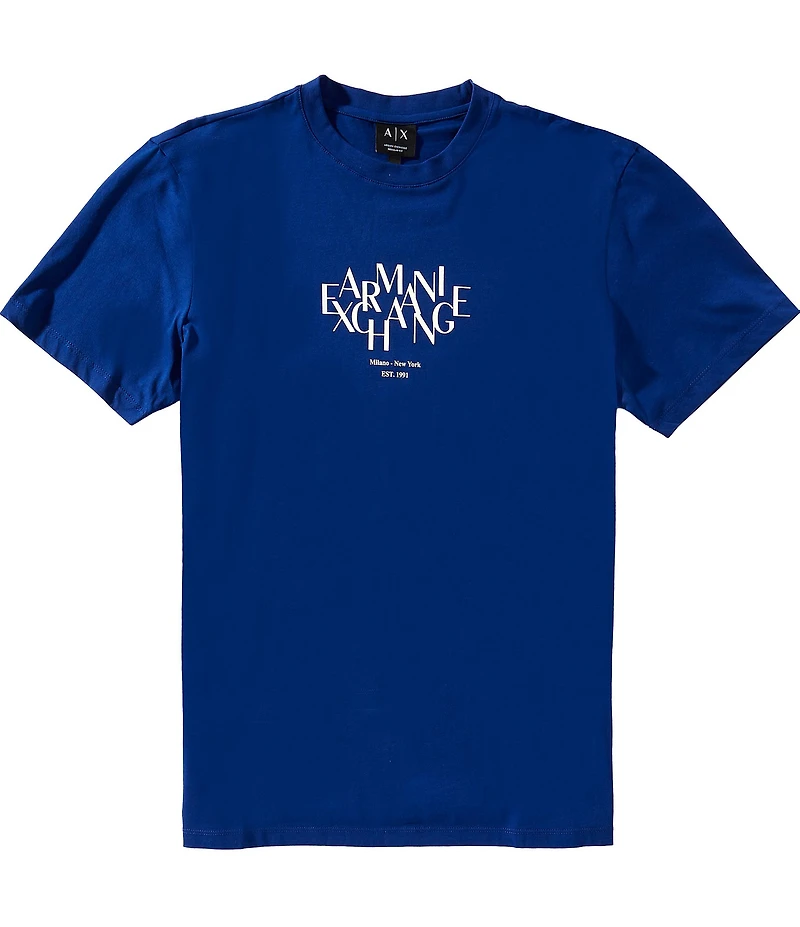 Armani Exchange Large Wording Short Sleeve T-Shirt