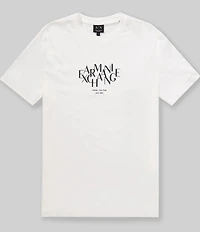 Armani Exchange Large Wording Short Sleeve T-Shirt