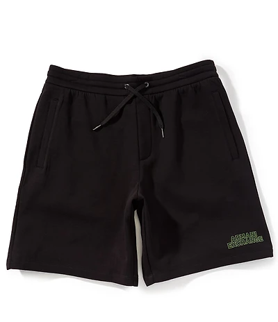 Armani Exchange Logo Fleece 8#double; Inseam Shorts