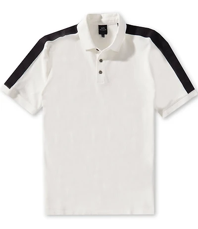 Armani Exchange Logo Tape Short Sleeve Polo Shirt