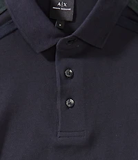 Armani Exchange Logo Tape Short Sleeve Polo Shirt