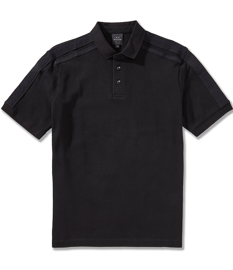 Armani Exchange Logo Tape Short Sleeve Polo Shirt