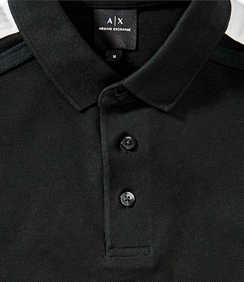 Armani Exchange Logo Tape Short Sleeve Polo Shirt